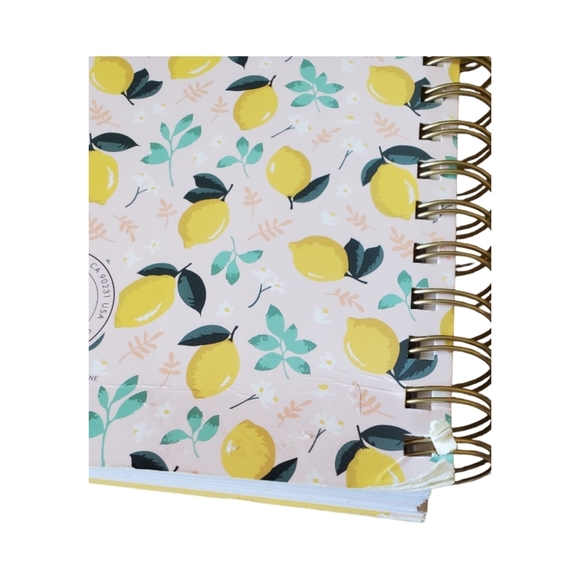 Fringe 17 Month Lemon Themed 2023 Planner Spiral Bound New - Picture 2 of 4